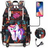 My Little Pony SchoolBag Backpack with USB Charging Port